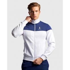 Bluza na zamek męska Performance. Białe bluzy bez kaptura męskie NORDICDOTS, m, z bawełny. Za 405.00 zł.