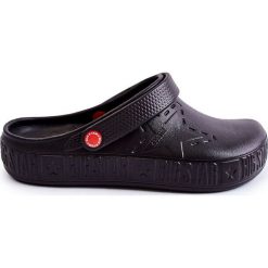 Męskie Lekkie Klapki Kroksy Big Star II175001 Czarne. Czarne klapki i japonki męskie z tworzywa sztucznego. Za 131.88 zł.