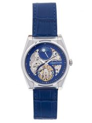 Heritor Zegarek automatyczny "Daxton" w kolorze srebrno-niebieskim rozmiar: onesize. Niebieskie, analogowe zegarki męskie Heritor, ze stali. Za 543.99 zł.