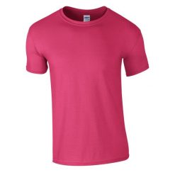 Koszulka Softstyle Dla Dorosłych Unisex. Czerwone bluzki damskie Gildan, m, bez wzorów, sportowe, bez kołnierzyka, bez ramiączek. Za 28.99 zł.