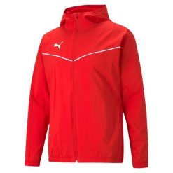 Puma teamRISE All Weather kurtka. Czerwone kurtki treningowe męskie Puma, m, bez wzorów, do biegania. Za 159.00 zł.
