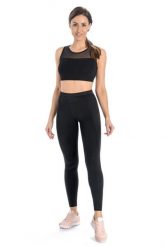 Legginsy na siłownię damskie Teyli Push Up. Czarne legginsy damskie Teyli, s, bez wzorów, z bawełny. Za 99.95 zł.