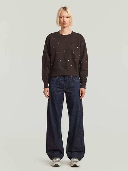 G-Star Bluza w kolorze brązowym rozmiar: L. Brązowe bluzy bez kaptura damskie G-Star, l, z bawełny. Za 169.95 zł.