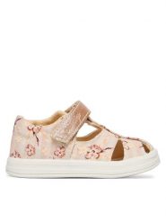 Primigi Sandały 1355422 M Beżowy. Brązowe sandały dziewczęce Primigi, z materiału, bez zapięcia. Za 189.99 zł.