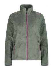 CMP Kurtka polarowa w kolorze zielonym rozmiar: 48. Zielone kurtki damskie CMP, bez wzorów, z materiału, bez kaptura. Za 143.90 zł.