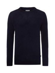 Jack & Jones sweter z dzianiny - JJEGlobe Mężczyźni Bawełna niebieski, M. Niebieskie swetry męskie Jack & Jones, m, bez wzorów, z bawełny, bez kołnierzyka. Za 199.95 zł.
