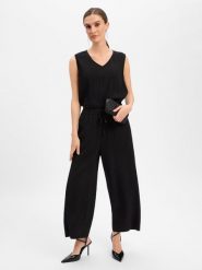 Opus Kombinezon Kobiety czarny, 42. Czarne kombinezony damskie Opus, bez wzorów, z wiskozy, eleganckie, bez kołnierzyka, bez ramiączek. Za 399.95 zł.