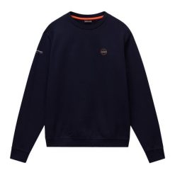 Bluza męska Napapijri B-Badge C Sum. Niebieskie bluzy bez kaptura męskie Napapijri, l. Za 289.99 zł.