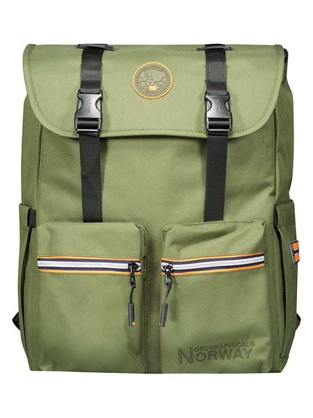 Geographical Norway Plecak "Saqesse" w kolorze khaki - 33 x 42 x 15 cm rozmiar: onesize. Brązowe plecaki damskie Geographical Norway, bez wzorów, z materiału. Za 113.99 zł.
