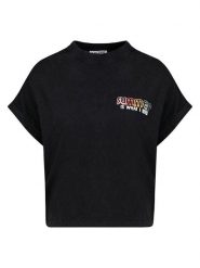 Eight2Nine Koszulka w kolorze czarnym rozmiar: M. Czarne bluzki damskie Eight2Nine, m, bez wzorów, z bawełny, bez kołnierzyka, bez ramiączek. Za 43.99 zł.