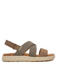 Keen Sandały Elle Criss Cross 1028630 Szary. Szare sandały damskie Keen, bez wzorów, z nubiku, bez obcasa, na płaskiej podeszwie. Za 299.00 zł.