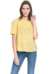 DAMSKA BLUZKA MUSTANG ELSA CROCHET BLOUSE 1009478 9017. Bluzki damskie Mustang, s, bez wzorów, bez kołnierzyka, bez ramiączek. W wyprzedaży za 39.99 zł.