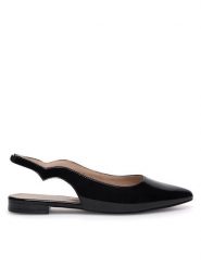 Sergio Bardi Baleriny WFA1572-21Z-SB Czarny. Czarne baleriny damskie Sergio Bardi, bez wzorów, z lakierowanej skóry, bez obcasa. Za 299.99 zł.