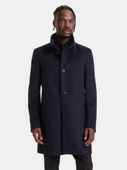 BOSS Płaszcz wełniany H-Hyde-SU-264 50571853 Granatowy Slim Fit. Niebieskie płaszcze męskie Boss, na zimę, m, bez wzorów, z wełny. Za 2,399.00 zł.