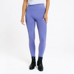 Legginsy jeździeckie damskie letnie full grip - niebieskie. Niebieskie legginsy damskie FOUGANZA, s, bez wzorów, z materiału. Za 129.99 zł.