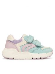 Geox Sneakersy B Flexyper Mini Girl B656NA 01422 C3BE8 S Turkusowy. Niebieskie buty sportowe dziewczęce Geox, bez wzorów, ze skóry, bez zapięcia. Za 269.99 zł.