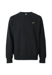 Bluza męskie Nike Sportswear czarny. Czarne bluzy bez kaptura męskie Nike, l, z materiału. Za 470.80 zł.