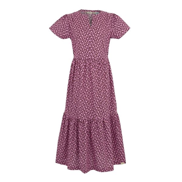 Sukienka midi z falbanami damska Regatta Orla Kiely. Fioletowe sukienki damskie Regatta, bez wzorów, eleganckie, bez kołnierzyka, bez ramiączek, midi, sportowe. Za 285.00 zł.