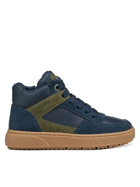 Geox Sneakersy J Theleven Boy J46LDC 05422 CF4A3 S Granatowy. Niebieskie buty sportowe chłopięce Geox, bez wzorów, ze skóry, bez zapięcia. Za 319.99 zł.