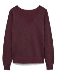 Vero Moda Sweter w kolorze ciemnofioletowym rozmiar: XS. Różowe swetry klasyczne damskie Vero Moda, s, z wiskozy, bez kołnierzyka. Za 74.11 zł.