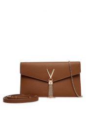 Valentino Torebka Luxe VBS9XJ17 Brązowy. Brązowe torebki klasyczne damskie Valentino, bez wzorów, ze skóry, bez dodatków. Za 439.99 zł.