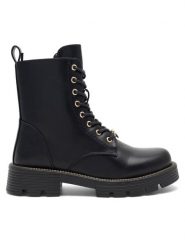 Nelli Blu Trapery CS6139-01 Czarny. Czarne kozaki dziewczęce Nelli Blu, bez wzorów, z syntetyku, bez obcasa. Za 149.99 zł.