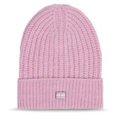Czapka Tommy Jeans. Czerwone czapki zimowe damskie Tommy Jeans, z jeansu. Za 219.99 zł.
