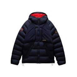 Kurtka puchowa Napapijri A-Moesa Puf. Niebieskie kurtki męskie Napapijri, m, bez wzorów, z puchu, bez kaptura, narciarskie. W wyprzedaży za 1,188.00 zł.