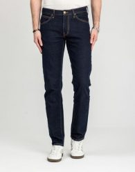 MĘSKIE SPODNIE LEE DAREN RINSE 112118455. Spodnie materiałowe męskie Lee, bez wzorów, z jeansu. Za 219.99 zł.