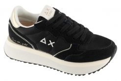 Buty sportowe Sneakersy damskie, Big Ally. Czarne buty sportowe na co dzień damskie SUN68, bez wzorów, z materiału, trekkingowe. Za 499.99 zł.