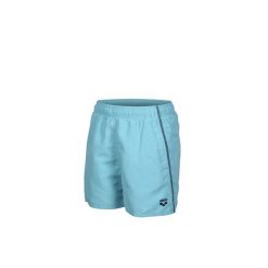 Spodenki Arena Beach Boxer Solid junior. Niebieskie szorty damskie Arena, bez wzorów, z materiału, młodzieżowe. Za 69.99 zł.