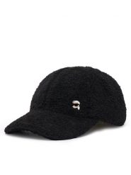 KARL LAGERFELD Czapka z daszkiem B4W33036 Czarny. Czarne czapki z daszkiem damskie Karl Lagerfeld, bez wzorów, z poliesteru. Za 339.99 zł.