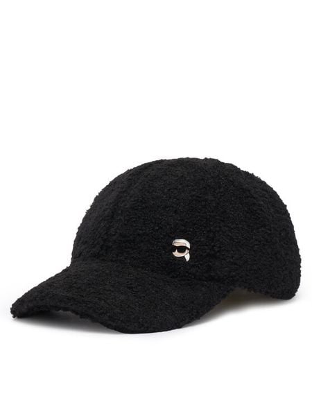 KARL LAGERFELD Czapka z daszkiem B4W33036 Czarny. Czarne czapki z daszkiem damskie Karl Lagerfeld, bez wzorów, z poliesteru. Za 339.99 zł.