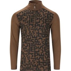 Sweter zapinany na zamek Slope Rei AOP Printed. Brązowe kardigany męskie SLOPE, bez wzorów, sportowe, bez kołnierzyka. Za 173.00 zł.