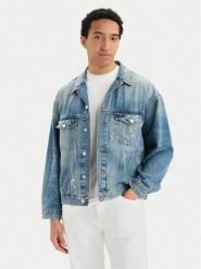 Tommy Jeans Kurtka jeansowa DM0DM22472 Niebieski Regular Fit. Niebieskie kurtki męskie Tommy Jeans, m, bez wzorów, z jeansu, bez kaptura. Za 649.99 zł.