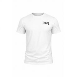 Koszulka sportowa męska Everlast EL0912WHITE. Białe t-shirty sportowe męskie Everlast, m, z bawełny, bez ramiączek, na fitness i siłownię. Za 107.00 zł.