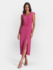 Swing Sukienka koktajlowa 5AG24900 Różowy Slim Fit. Czerwone sukienki damskie Swing, bez wzorów, z syntetyku, wizytowe, bez kołnierzyka, bez ramiączek. Za 939.99 zł.