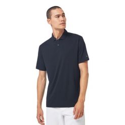 Koszulka Polo Męska Oakley Divisional UV II T-shirt. Czarne koszulki polo męskie Oakley, m, bez wzorów, bez ramiączek. Za 88.99 zł.