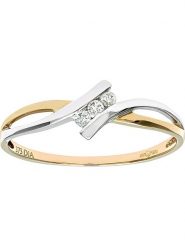 Revoni Złoty pierścionek z diamentami rozmiar: 56. Szare pierścionki damskie Revoni, z diamentem, złote. Za 1,348.99 zł.