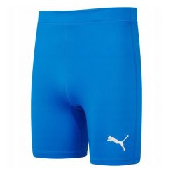 Spodenki Damskie Liga Base Layer. Niebieskie szorty damskie Puma, bez wzorów, sportowe. Za 207.99 zł.