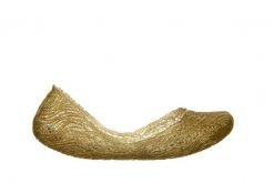 Baleriny Melissa Campana Flow Ad Gold 010427, Złoty, Guma - 35-36. Żółte baleriny damskie Melissa, bez wzorów, z gumy, bez obcasa. W wyprzedaży za 206.10 zł.