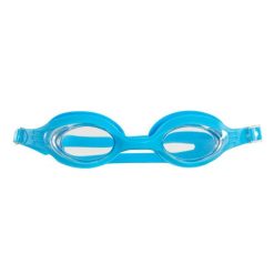 Okulary pływackie Softee Sumit Junior - jednoczęściowe, regulowany pasek. Białe paski męskie Softee, bez wzorów. Za 142.99 zł.