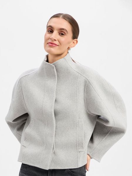 Opus sweter wełniany Kobiety szary, 38. Szare swetry klasyczne damskie Opus, z wełny, bez kołnierzyka. Za 699.95 zł.