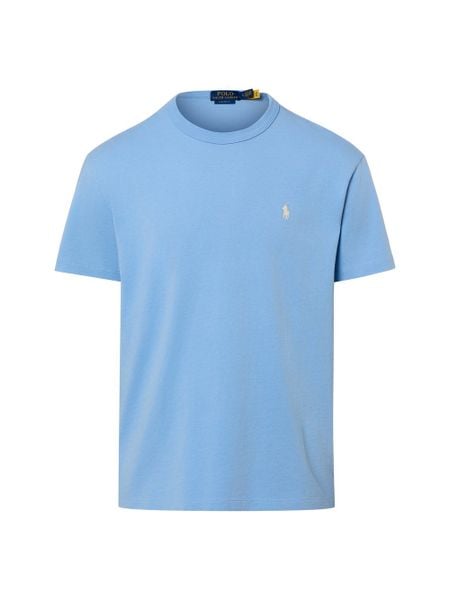 Polo Ralph Lauren Koszulka męska Mężczyźni Bawełna (100%) niebieski jednolity, XL. Niebieskie koszulki polo męskie Polo Ralph Lauren, m, bez wzorów, z bawełny, bez ramiączek. Za 419.95 zł.