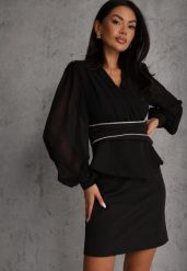 Czarna Ołówkowa Spódnica VICES w Stylu Basic Fretima. Czarne spódniczki damskie Renee, l, bez wzorów, z dzianiny, eleganckie, mini, dopasowane. Za 99.99 zł.