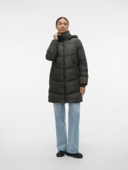 Vero Moda Płaszcz przejściowy w kolorze ciemnozielonym rozmiar: M. Zielone płaszcze damskie Vero Moda, m, bez wzorów. Za 221.95 zł.