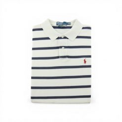 Second life - Męska biała koszulka polo z krótkim rękawem - Stan dobry. Białe koszulki polo męskie Ralph Lauren, m, bez wzorów, bez ramiączek. Za 106.46 zł.