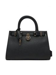 Tommy Hilfiger Torebka American Icon Mini Tote Leather AW0AW17188 Czarny. Czarne torebki klasyczne damskie Tommy Hilfiger, bez wzorów, ze skóry, bez dodatków. Za 809.99 zł.
