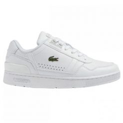Buty Lacoste T-clip 123 13 Sfa 745SFA009021G białe. Białe buty sportowe na co dzień damskie bez wzorów, z materiału. Za 640.99 zł.