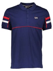 Fila Koszulka polo w kolorze granatowym rozmiar: XS. Niebieskie koszulki polo męskie Fila, xs, bez wzorów, z bawełny, bez ramiączek. Za 57.06 zł.